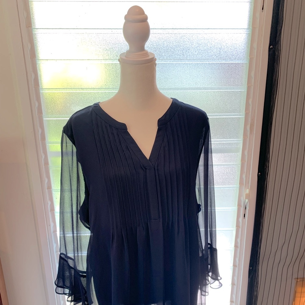 NWT Charter Club Navy Blouse